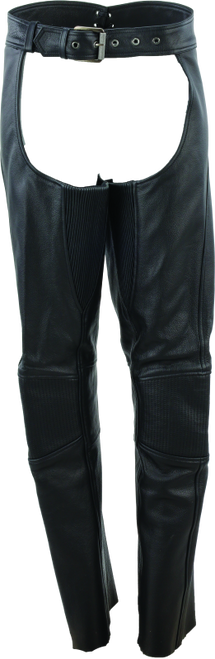 River Road Sierra Leather Chaps Black Womens - XL - 094452