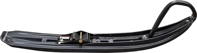 Black SLT Ski bottom with looped handle for power steering and tuned flexibility