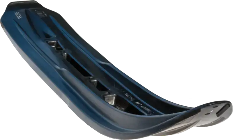 Dark blue SLT Ski with curved design and tuned flexibility for power steering