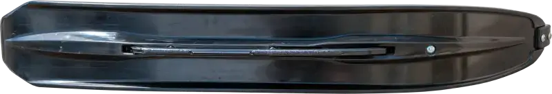 Black sleek durable roof box for SLT Ski with tuned flexibility and power steering fit