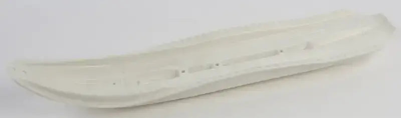 Bright white Mohawk ski bottom with pre-drilled holes for easy mounting