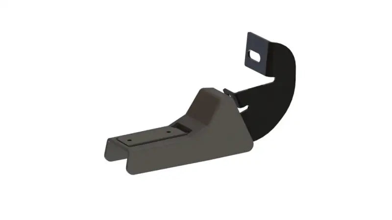 Dark gray and black two-piece mounting bracket for Maxway T3 Running Board Bracket Kit
