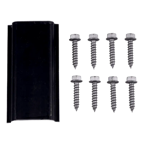 404523 Lippert Awning Short Arm 63 Inch Assembly Black, includes durable black PC construction and assembly screws.