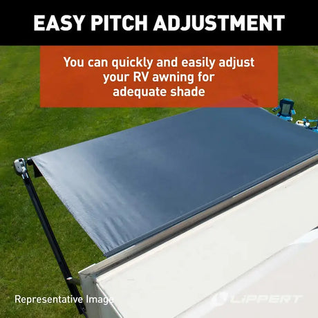 Enhance your outdoor space with the 434723 Lippert Components Awning Arm For Patio Awnings, designed for durability.