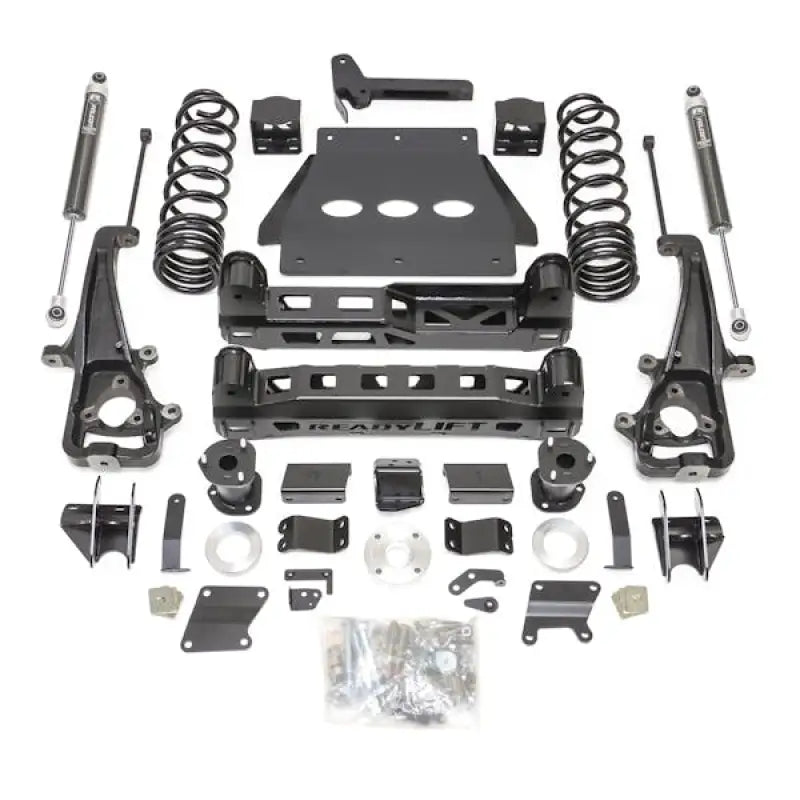 Black truck suspension lift kit for factory air suspension systems by Readylift