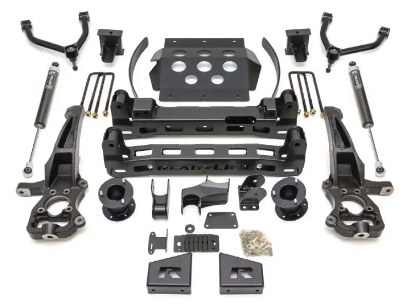 44-39620 Readylift 6'' (6'' + 2'') Big Lift Kit for a vehicle displayed with suspension components and accessories, enhances off-road capabilities, automotive, truck accessories, exterior, interior, truck bed, RV, marine, Powersports, Suspension, AVADA - Best Sellers, Must Haves