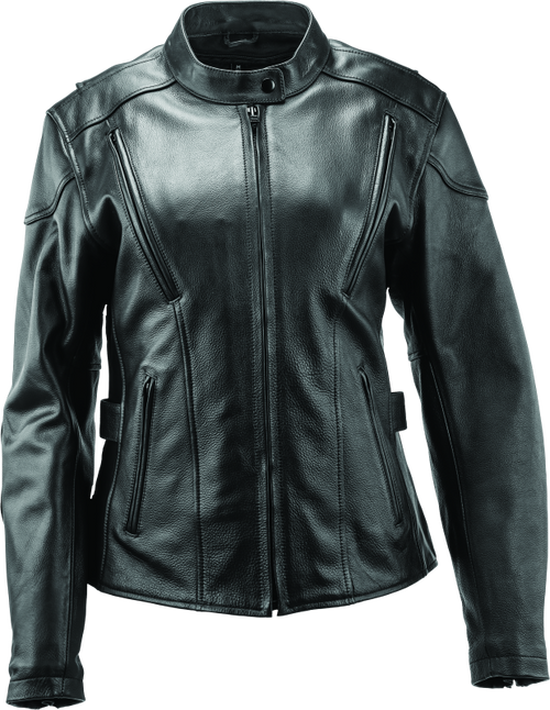 River Road Race Leather Jacket Black - Large - 094358