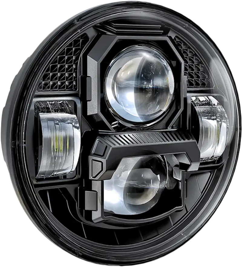 5 3/4’’ Led Headlight Rugged Ultra View Black