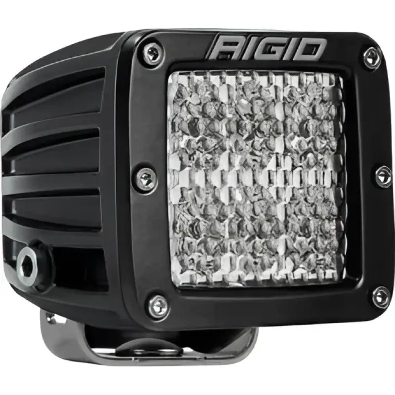 Square LED off-road light from Rigid Industry D-Series for tough outdoor use