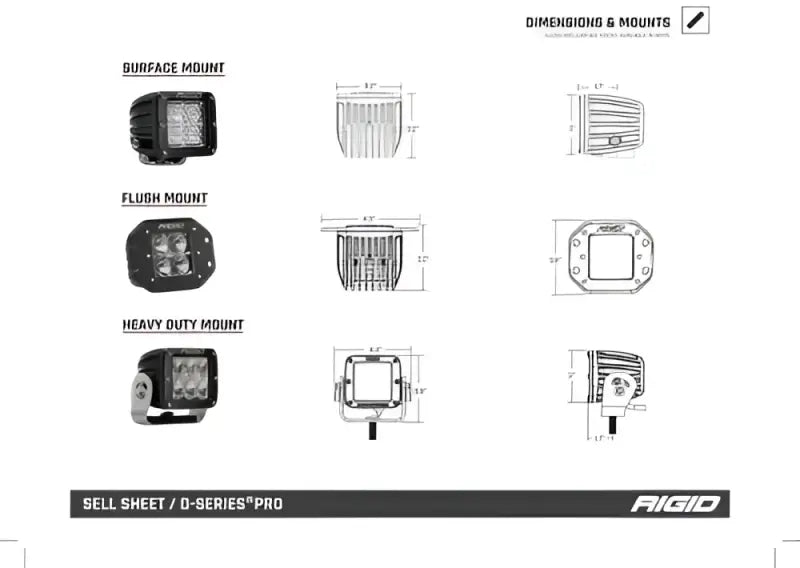 502513-CIS24V Rigid Industry D-Srs Pro Sp Diff 24V Sm /2 - Driving/ Fog Light