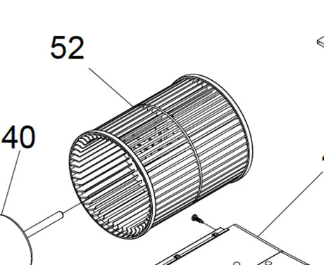 521233 Suburban Mfg Blower Wheel Sfv-35/42Q - Furnace