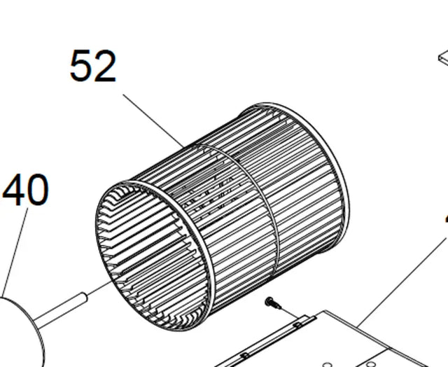 521233 Suburban Mfg Blower Wheel Sfv-35/42Q - Furnace
