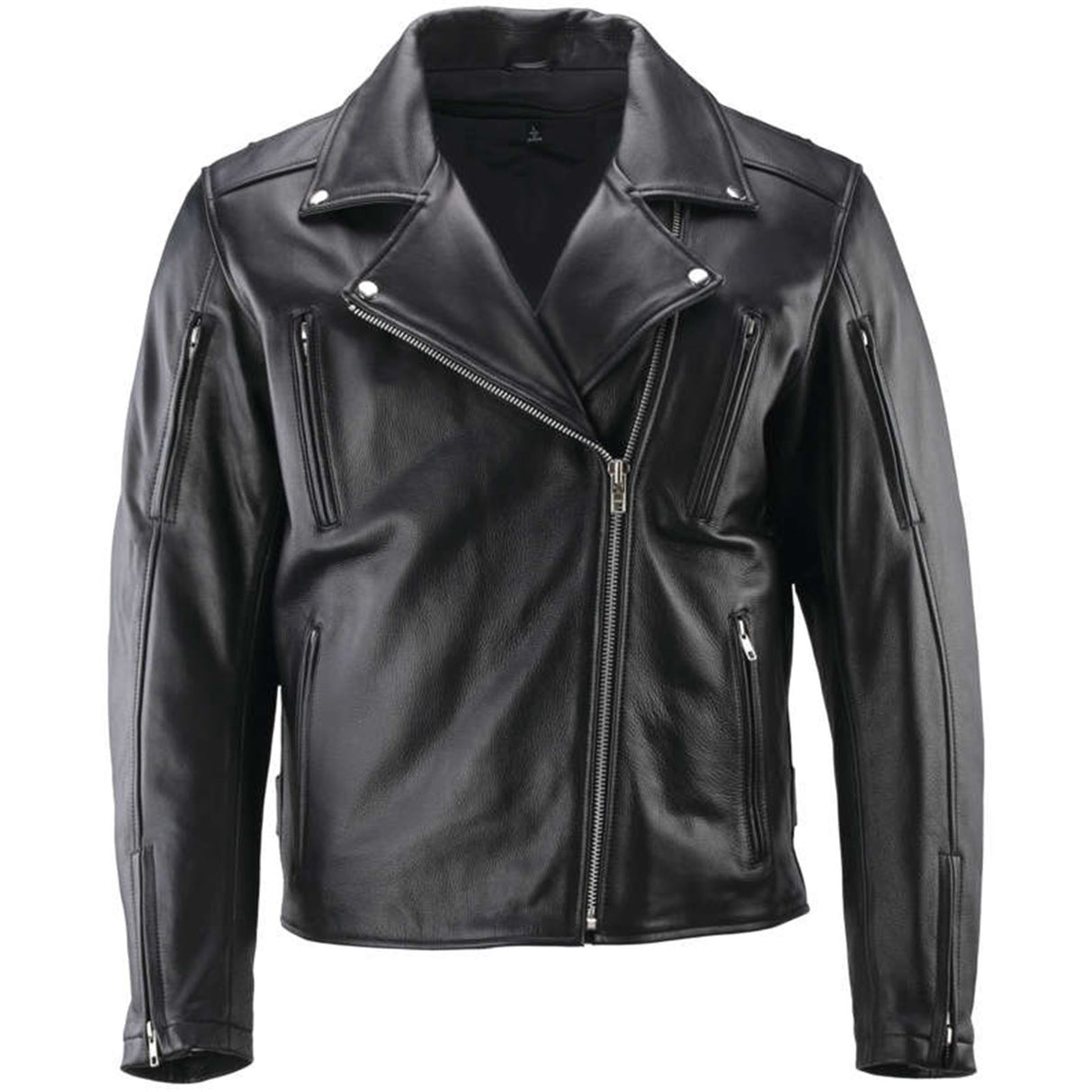 River Road Ironclad Classic Leather Jacket Black - Large - 094371