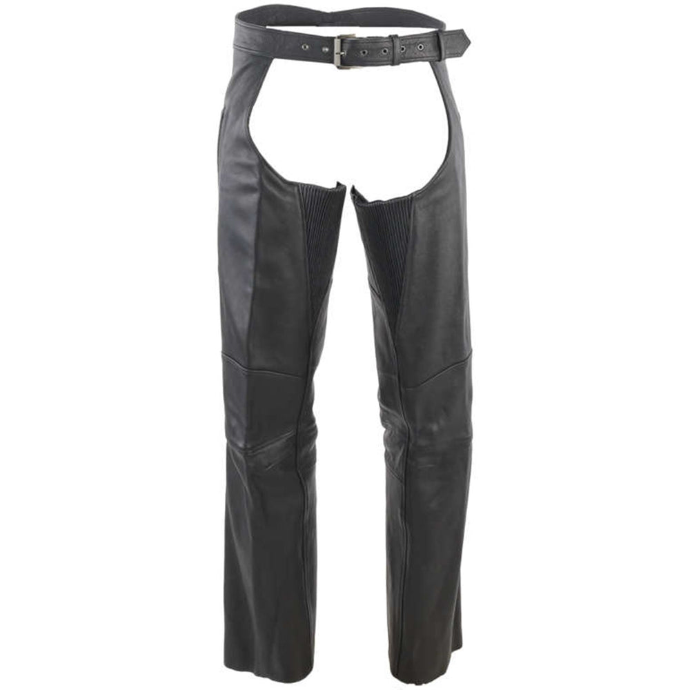 River Road Longhaul Leather Chaps Black - Small - 094438