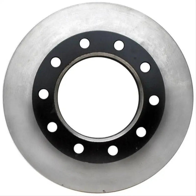 Silver Raybestos Brake Rotr with black center for smooth stopping performance