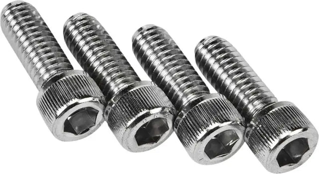 HARDDRIVE 57-0023-4 Allen Bolts Chrome 4/Pk For Handlebar Clamp