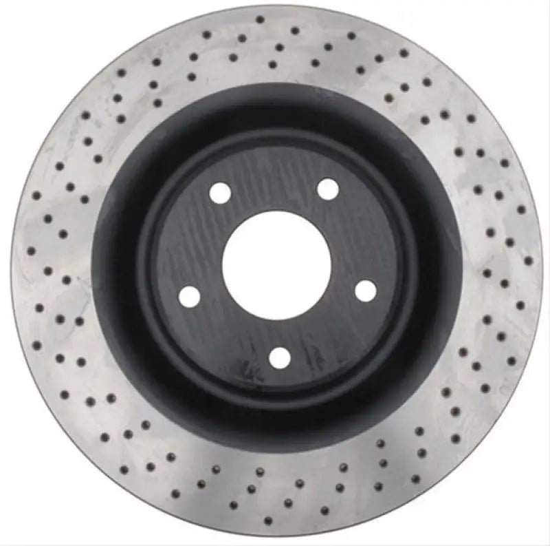 Drilled Raybestos Disc Brake Rotor for vehicle stopping power and performance