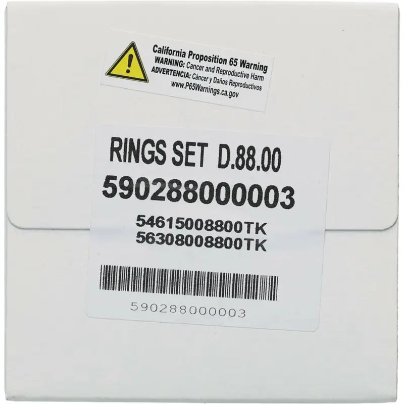 White box with piston rings for Vertex Pistons, RV parts & accessories, Prop 65 warning