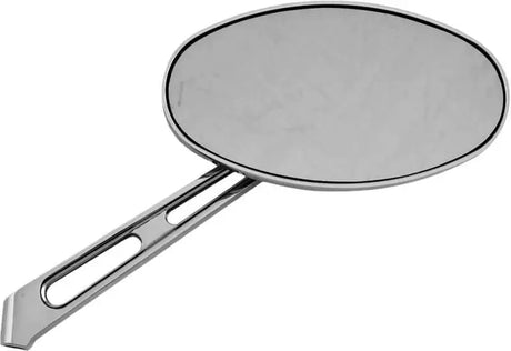 60-0036GR Louvered Oval Mirror Chrome Right 6"
