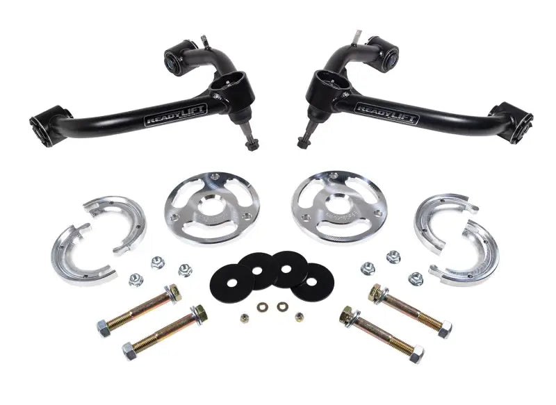 66-32150 Readylift 1.5'' Leveling Kit - Enhance performance and appearance of your vehicle, providing 1.5-inch lift to front, allowing for larger tire and wheel options while maintaining smooth ride. Ideal for RV, Automotive, Powersports, off-road, marine, exterior, truck accessories, interior, truck bed, rv parts, AVADA - Best Sellers, Must Haves