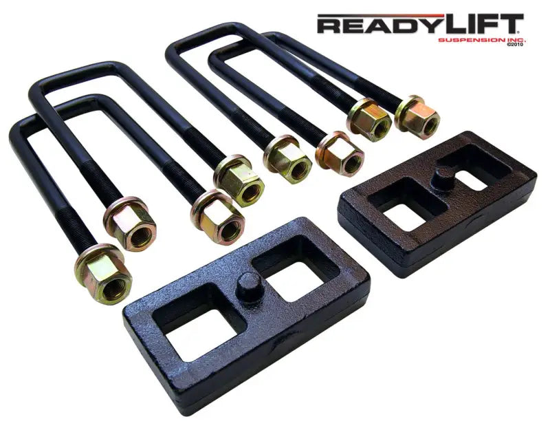 66-5001 Readylift Rear Block Kit for Toyota Tundra and Tacoma, designed to improve rear stability, ground clearance, towing, and hauling with high-quality construction for off-road and daily driving performance, RV, Automotive, Powersports, off-road, marine, exterior, truck accessories, interior, truck bed, rv parts, AVADA - Best Sellers, Must Haves