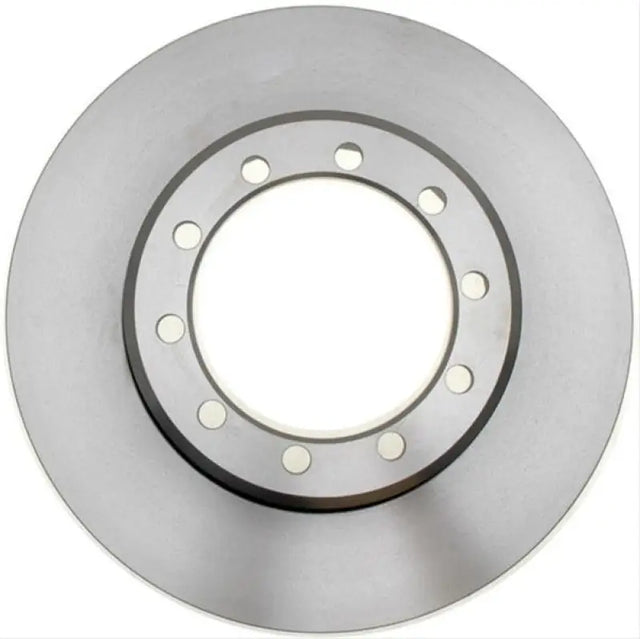 Metal brake rotor with mounting holes for Raybestos Disc Brake Rotr in a car suspension system