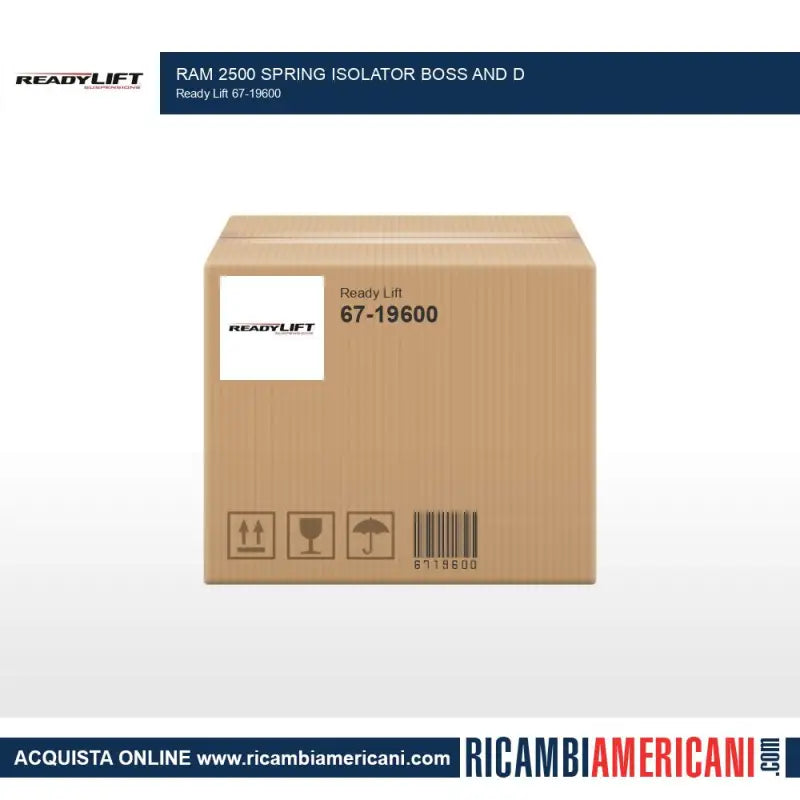 67-19600 Readylift Ram 2500 Spring Isolator Boss And D - Bracket