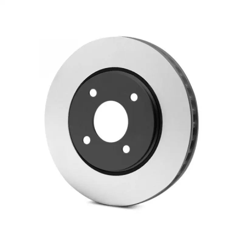 Silver and black Raybestos Brake Rotor for better stopping power