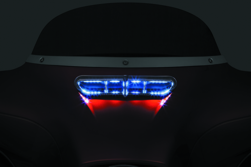 Kuryakyn L.E.D. Fairing Vent Accent 14-Up Touring Chrome - 5053