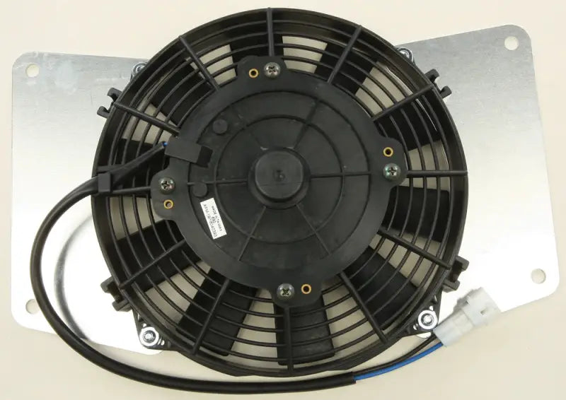 Black electric cooling fan with mounting bracket for ATV UTV cooling or UTV cooling fan