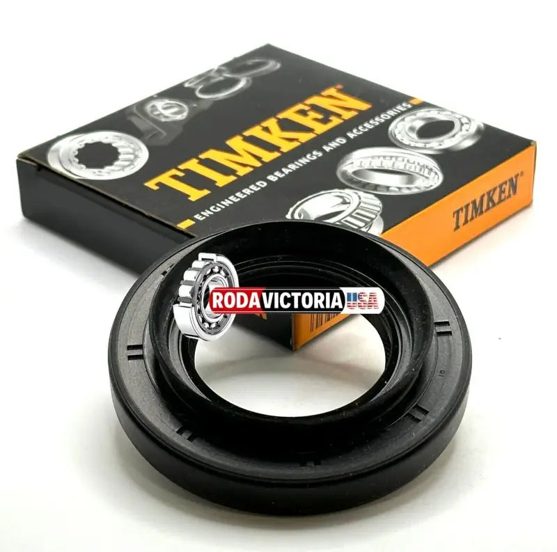 Black circular Timken grease oil seal with bearing for secure sealing