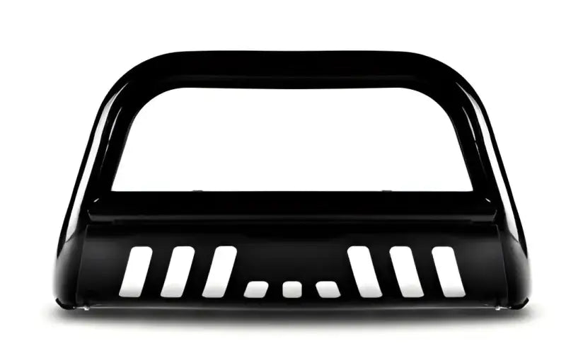 Black powder-coated bull bar with skid plate for Nissan Frontier Classic B bumper