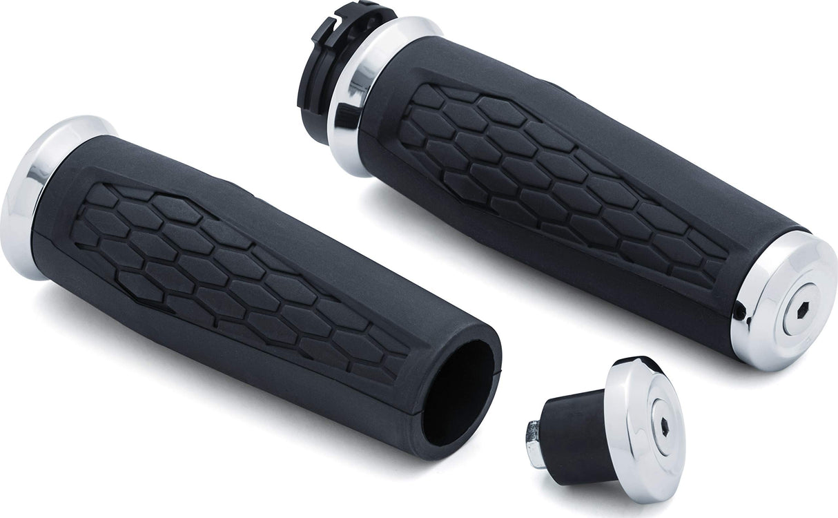 Kuryakyn Hex Grips Dual Cable Chrome - 5920