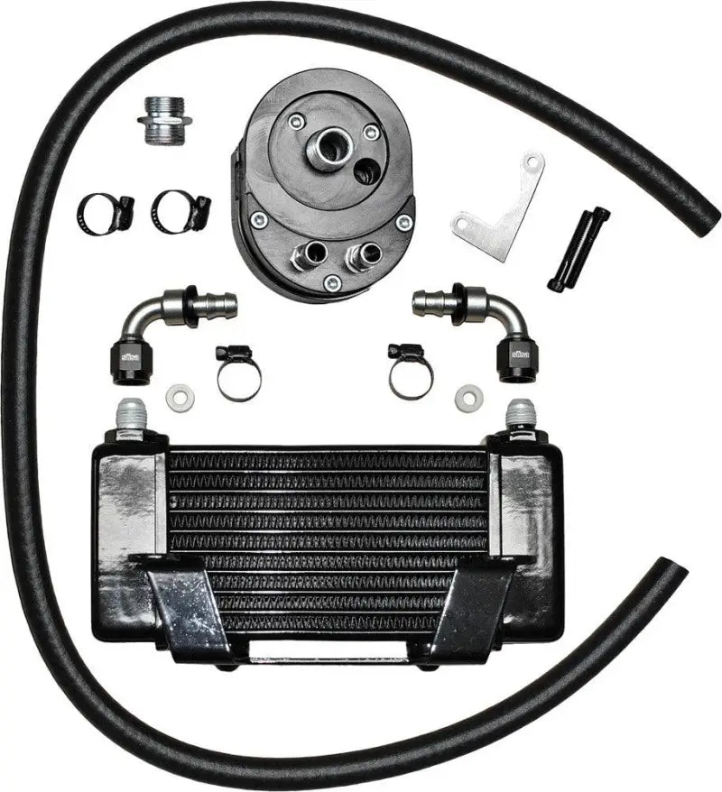 750-2000 Jagg Lowmount 10-Row Oil Cooler Black - RV and Auto Parts
