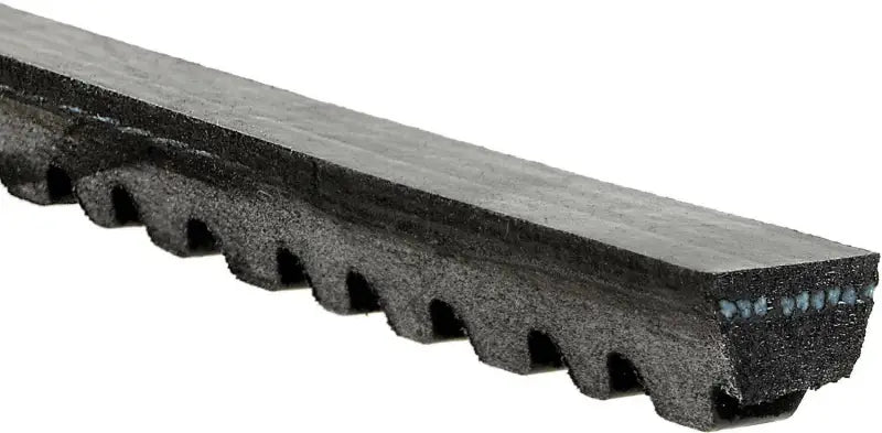 Black rubber serpentine belt for gates corp v-belt applications in machinery