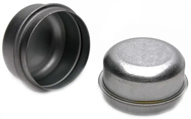 Two metal dust caps for Raybestos Electric Trailer Brakes on electric trailer brakes