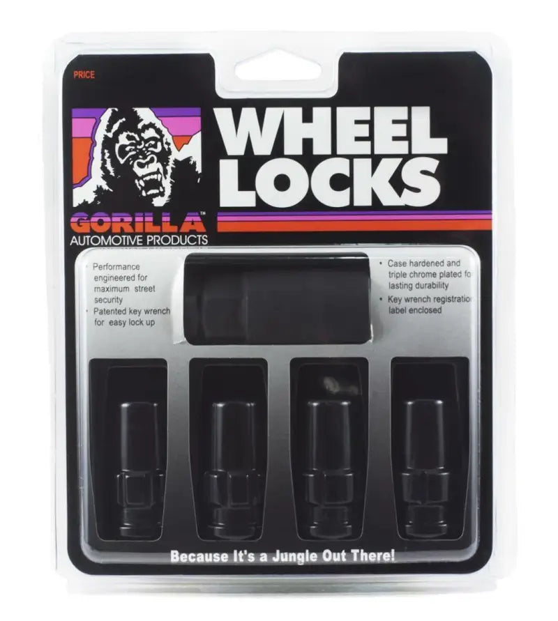 76601NBC Gorilla Whl Locks 14Mmx2 Black Chr Set - Wheel Lock