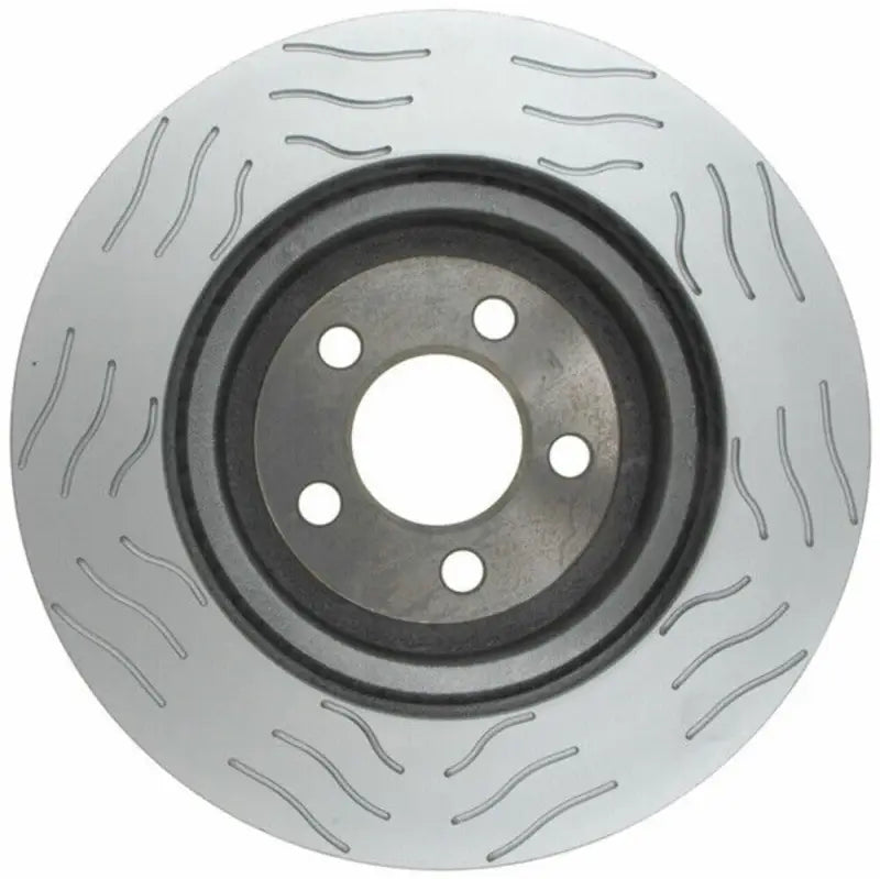 Slotted gray Brake Rotor 780256PER Raybestos Performance for improved stopping power