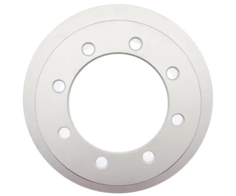 Silver brake rotor with mounting holes for Raybestos 782636 disc brake rotor upgrade