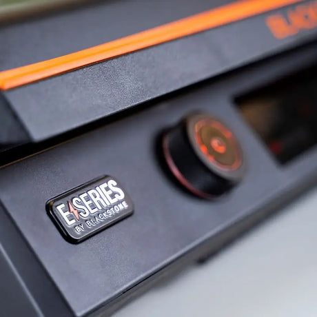 The control panel of the 8001 Blackstone E-Series 22' Electric Tabletop Griddle showcases its advanced features.