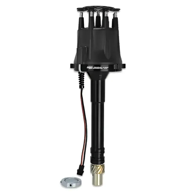 MSD Black Distributor 85505 for Chevy, precision-machined for reliable and consistent spark, perfect for RV, automotive, powersports, off-road, marine, exterior, truck accessories, truck bed, RV parts, AVADA - Best Sellers, Must Haves,