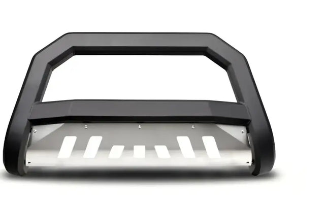 Black bull bar with silver skid plate for Chevy Silverado Armordillo bull bar 8703120