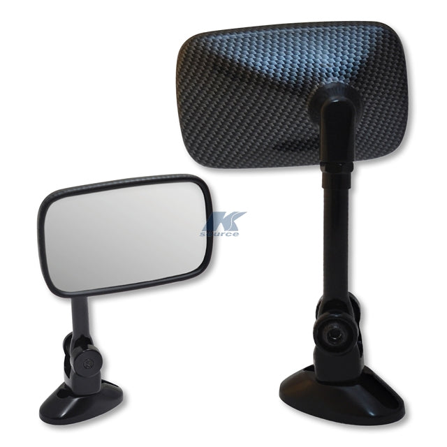 932054 K-Source Chrome Fairing Rectangle Mirror