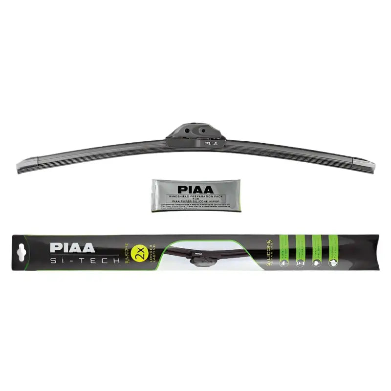 Windshield Wiper Blade Si-Tech Silicone 20 Inch Single Blade Without Spoiler Black All Season