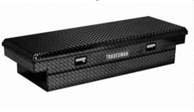 Tradesman Aluminum Economy Cross Bed Truck Tool Box (60in./Front Opening) - Black - 7111002