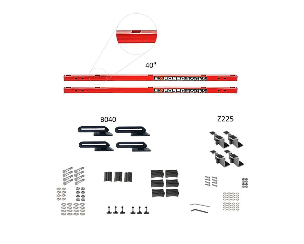 Exposed Rack 8-00-7770-RD Roof Rack Kit