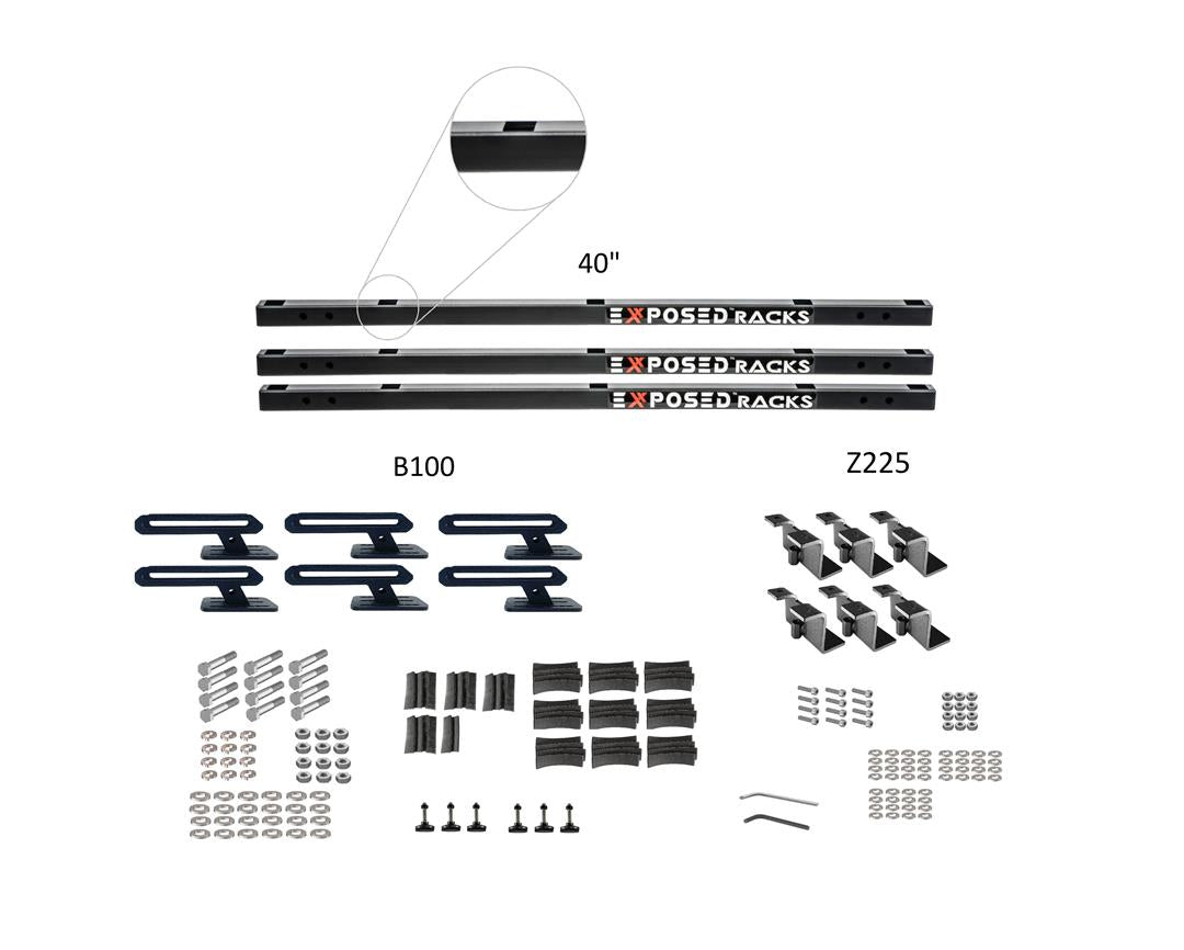 Exposed Rack 8-00-7761-BK Roof Rack Kit