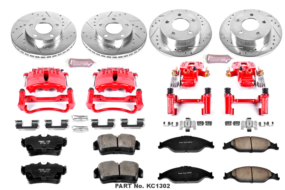 KC1302 Powerstop 1 Click Kit W/Calipers