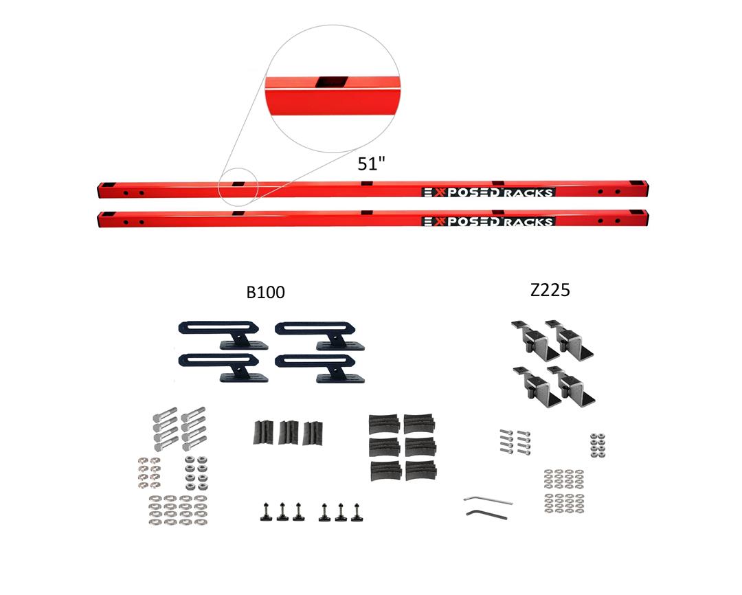 Exposed Rack 8-00-7766-RD Roof Rack Kit