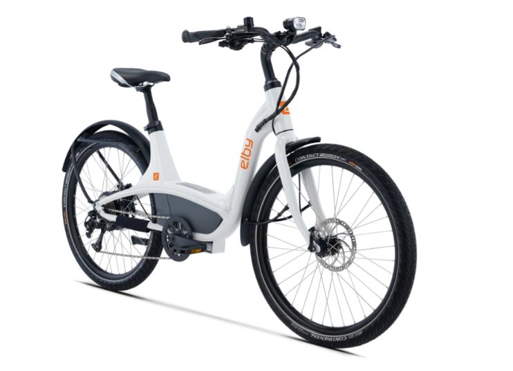 E03C1G9B90A Elby Bikes White S2- 9 Speed Dealer Pkg